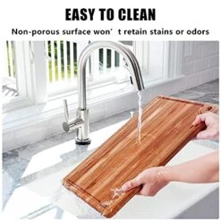 Large Acacia Wood Cutting Board For Kitchen - Caperci Better Chopping Board With Juice Groove & Handle Hole For Meat (Butcher Block) Vegetables And Cheese, 18 X 12 Inch -Peugeot Shop 51MKn0BjzUL