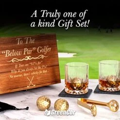 : Funny Golf Gifts For Men - Him | Husband | Friend - Whiskey Glass Set Engraved ‘To The “Below Par” Golfer”’ Gi Fts For Birthday - Christmas - Friend - Bachelors Party - Anniversary -Peugeot Shop 51MNuSN04OL