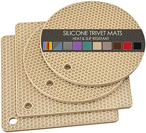 Silicone Microwave Mats, 12 Inch Multi-Use Microwave Mat Heat Resistant Pot Holders Hot Pads For Kitchen, Silicone Cover Pad For Microwave Oven Hot Pot Pans, Silicone Cover Pad, Light Gray 2 Pack 7 Silicone Microwave Mats, 12 Inch Multi-Use Microwave Mat Heat Resistant Pot Holders Hot Pads For Kitchen, Silicone Cover Pad For Microwave Oven Hot Pot Pans, Silicone Cover Pad, Light Gray 2 Pack - Image 7