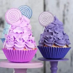 Mini Cupcake Liners Muffin Wrappers Rainbow Bright Baking Cups Paper, 400 Pack -Peugeot Shop 51MiGieI7gL