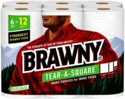 ® Tear-A-Square® Paper Towels, 6 Double Rolls = 12 Regular Rolls -Peugeot Shop 51MvovmsmvL. AC