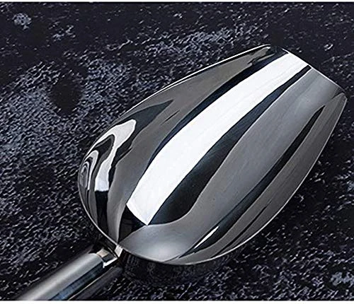 Stainless Steel Ice Scoop 8oz, 9.9 Inch Small Metal Food Scoops For Kitchen Bar Party Wedding, Superb Mirror Polish Surface, Heavy Duty & Anti Rust, Easy Clean & Dishwasher Safe 2 Stainless Steel Ice Scoop 8oz, 9.9 Inch Small Metal Food Scoops For Kitchen Bar Party Wedding, Superb Mirror Polish Surface, Heavy Duty & Anti Rust, Easy Clean & Dishwasher Safe - Image 2