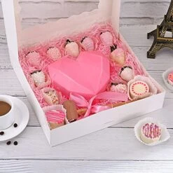 20-Pack Pie Boxes 12" x 12" x 2.5", Bakery Boxes With Window, White Cookie Boxes, Auto-Popup Treat Boxes For Pies, Muffins, Donuts And Pastries 10 20-Pack Pie Boxes 12" x 12" x 2.5", Bakery Boxes With Window, White Cookie Boxes, Auto-Popup Treat Boxes For Pies, Muffins, Donuts And Pastries -Peugeot Shop 51N0EL11JwL