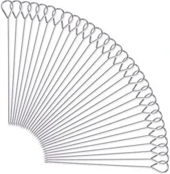 30 Pcs 6 Inches Turkey Lacers For Trussing Turkey,Stainless Steel Skewers Turkey Pins For Trussing Turkey And Poultry 12 30 Pcs 6 Inches Turkey Lacers For Trussing Turkey,Stainless Steel Skewers Turkey Pins For Trussing Turkey And Poultry -Peugeot Shop 51NA07p7HOL. AC