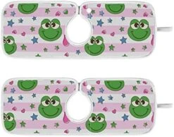Kcldeci 2 Pack Faucet Mat Splash Guard For Kitchen Sink,Frog Heart Stripe 23x5 Inch Faucet Handle Drip Catcher Tray Absorbent Mat Fast Dry Mat For Kitchen, Bathroom -Peugeot Shop 51NG JuezQL. AC 2
