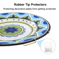 12 Pack Plate Hangers, 8 10 12 Inch Wall Plate Hangers And 16 Pack Wall Hooks, Compatible 7.5 To 12.5 Inch Decorative Plates, Antique China, Antique Plates And Arts -Peugeot Shop 51NJy3o8XjL