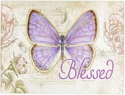Tempered Glass Cutting Board Tray/Trivet | Botanic Butterfly Blessings Pink Butterfly"Believe" – Mark 9:23 Bible Verse | Inspirational Home And Kitchen Décor -Peugeot Shop 51NQRKWYnUL. AC 1