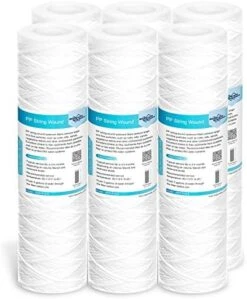 Membrane Solutions 5 Micron 10"x2.5" String Wound Whole House Water Filter Replacement Cartridge Universal Sediment Filters For Well Water - 6 Pack 14 Membrane Solutions 5 Micron 10"x2.5" String Wound Whole House Water Filter Replacement Cartridge Universal Sediment Filters For Well Water - 6 Pack -Peugeot Shop 51NdPGGlw2L. AC