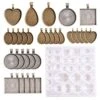 31PC Resin Jewelry Silicone Casting Molds For DIY Jewelry Craft Making, Including Pendant, Bracelet, Earring And Diamond Molds