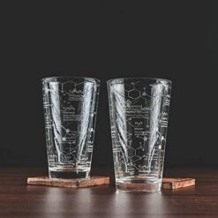 Beer Glasses - 16 Oz Pint Glass (Set Of 2) – Science Of Beer Glassware - Etched With Beer & Hops Chemistry Molecules 9 Beer Glasses - 16 Oz Pint Glass (Set Of 2) – Science Of Beer Glassware - Etched With Beer & Hops Chemistry Molecules -Peugeot Shop 51NteZEymXL