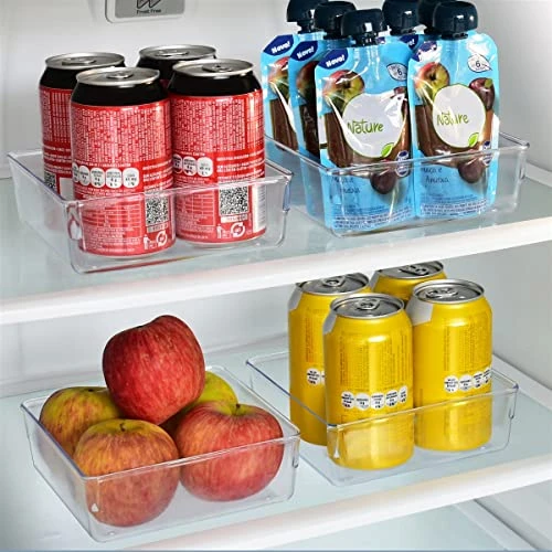 Desk Drawer Organizer Box Tray Storage Bins Modular Divider For Home, Kitchen, Office And Storage (Clear Crystal Plastic) (4 Pack - 6.25" X 6.25" X 2.13") 5 Desk Drawer Organizer Box Tray Storage Bins Modular Divider For Home, Kitchen, Office And Storage (Clear Crystal Plastic) (4 Pack - 6.25" X 6.25" X 2.13") - Image 5