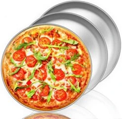 Pizza Pan, 12 Inch Pizza Pan Set Round Pizza Oven Baking Pans Tray Stainless Steel For Home Restaurant Party, Healthy & Heavy Duty, Dishwasher Safe & Easy Clean - Set Of 4 -Peugeot Shop 51OAiU1Wx7L. AC