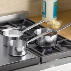 Ss Steel Measuring Pan Scoop, 2 Cups | Dry Or Liquid | Baking Or Cooking | Perfect For Feeding Pets, Cat Dog Food, Bird Seed, Etc. | Dishwasher Safe -Peugeot Shop 51ONC3Zl4IL. AC