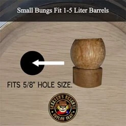 Care Essentials - American Oak Barrel Small Bungs For 1-5 Liter Barrels (5 Pack) - Replacement For Worn Bungs -Peugeot Shop 51OPQrdTnmL