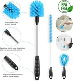 Ultimate 5 Pack Bottle Cleaner Brush Set, Long Handle Bottle Cleaning Brush & Straw Cleaner Brush For Washing Narrow Neck Beer Bottle, Wine Decanter, Pipes, Sinks, Beer Brewing Supplies 13 Ultimate 5 Pack Bottle Cleaner Brush Set, Long Handle Bottle Cleaning Brush & Straw Cleaner Brush For Washing Narrow Neck Beer Bottle, Wine Decanter, Pipes, Sinks, Beer Brewing Supplies -Peugeot Shop 51OPiJfPlYL