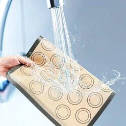 Macaron Silicone Baking Mats, Jsdoin Reusable Nonstick Macaron Parchment Paper, Baking Supplies Set, Include 2 Sheet Macaron Parchment Paper(16"x11.8"), 12 Piping Tip, 2 Piping Bag And 2 Bag Tie -Peugeot Shop 51OWXNofHCL