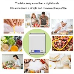 Food Scale Digital Kitchen Scale For Food Ounces And Grams, Small Electronic Pocket Scale For Weight Loss, Baking, Cooking, Coffee, Jewelry, 11lb/5kg, 0.01oz/0.1g Precision (Batteries) -Peugeot Shop 51OcSkyM55L