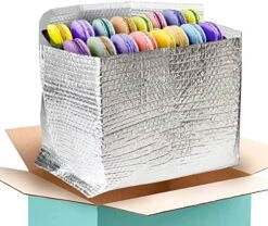 Foil Insulated Box Liners 12" X 12" X 5.5", Pack Of 5 Insulated Shipping Boxes For Frozen Food, Double-Layer Insulated Shipping Containers, Leakproof Cold Shipping Boxes For Frozen Fish, Meat 25 Foil Insulated Box Liners 12" X 12" X 5.5", Pack Of 5 Insulated Shipping Boxes For Frozen Food, Double-Layer Insulated Shipping Containers, Leakproof Cold Shipping Boxes For Frozen Fish, Meat -Peugeot Shop 51OdhWjnQFL. AC 1