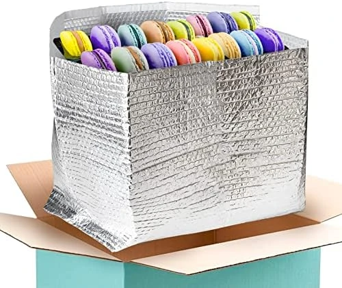 Foil Insulated Box Liners 12" X 12" X 5.5", Pack Of 25 Silver Insulated Shipping Boxes For Frozen Food, Odorless Insulated Shipping Containers, Leakproof Cold Shipping Boxes For Frozen Fish, Meat 11 Foil Insulated Box Liners 12" X 12" X 5.5", Pack Of 25 Silver Insulated Shipping Boxes For Frozen Food, Odorless Insulated Shipping Containers, Leakproof Cold Shipping Boxes For Frozen Fish, Meat - Image 11