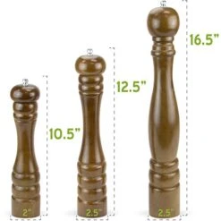 Wooden Pepper Mill - Gourmet Mahogany Salt, Pepper, And Spice Seasoning Grinder In 10.5", 12.5", & 16.5" By Back Of House Ltd. (16.5) 14 Wooden Pepper Mill - Gourmet Mahogany Salt, Pepper, And Spice Seasoning Grinder In 10.5", 12.5", & 16.5" By Back Of House Ltd. (16.5) -Peugeot Shop 51OjWVODPiL