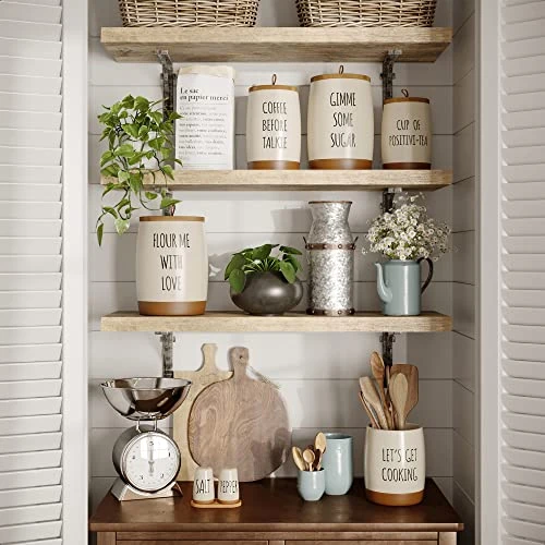 Ceramic Farmhouse Kitchen Utensil Holder For Countertop, Decorative Kitchen Utensil Holder, Large Kitchen Utensil Holder For Kitchen Counter, Utensil Crock Spatula Holder, 6.5" Cream 5 Ceramic Farmhouse Kitchen Utensil Holder For Countertop, Decorative Kitchen Utensil Holder, Large Kitchen Utensil Holder For Kitchen Counter, Utensil Crock Spatula Holder, 6.5" Cream - Image 5