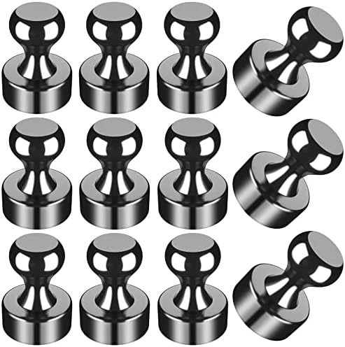 12Pcs Black Fridge Magnet Refrigerator Magnets, Whiteboard Magnets, Fridge Magnets Adults, Magnets Fridge, Small Strong Magnets For Whiteboard, Locker, Map, Kitchen, Office, School 6 12Pcs Black Fridge Magnet Refrigerator Magnets, Whiteboard Magnets, Fridge Magnets Adults, Magnets Fridge, Small Strong Magnets For Whiteboard, Locker, Map, Kitchen, Office, School - Image 6