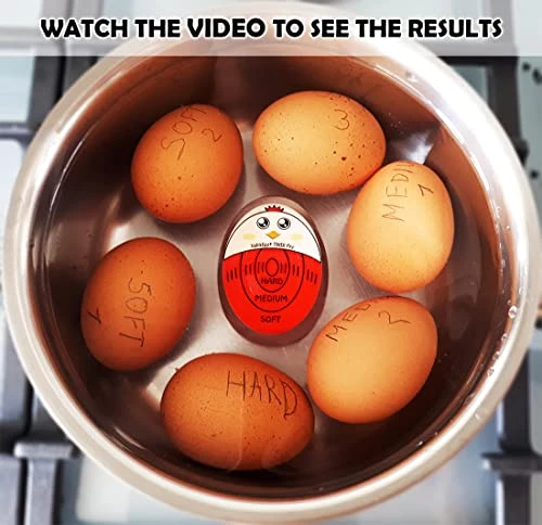 Egg Timer Pro | Soft Hard Boiled Egg Timer That Changes Color When Done | No BPA, Certified 3 Egg Timer Pro | Soft Hard Boiled Egg Timer That Changes Color When Done | No BPA, Certified - Image 3