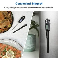 EMT100 Digital Instant Read Meat Thermometer, 5"Long Probe, Black -Peugeot Shop 51OxjfbIM4L