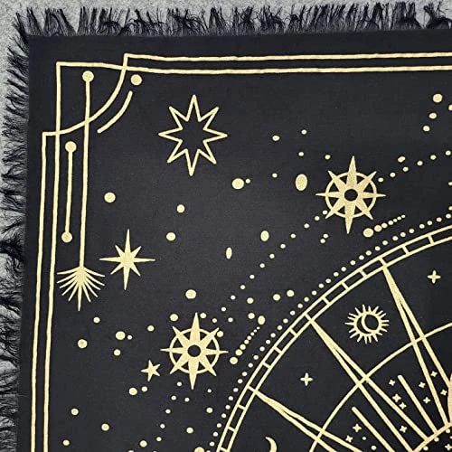 Ltar Cloth 36x36 Inches Moon Phases Celestical Deck Alter Square Wall Hanging Tablecloth Sacred Place Home Décor Moon Faces Premium Tarot Cloth Spirituall 3 Ltar Cloth 36x36 Inches Moon Phases Celestical Deck Alter Square Wall Hanging Tablecloth Sacred Place Home Décor Moon Faces Premium Tarot Cloth Spirituall - Image 3