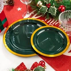 175PCS Green Plastic Plates - Emerald Green Party Plates - Disposable Gold Plastic Plates Include 50Plates, 25Knives, 25Forks, 25Spoons, 25Cups, 25Napkins For Party & St Patrick's Day 13 175PCS Green Plastic Plates - Emerald Green Party Plates - Disposable Gold Plastic Plates Include 50Plates, 25Knives, 25Forks, 25Spoons, 25Cups, 25Napkins For Party & St Patrick's Day -Peugeot Shop 51P7qxwjeFL