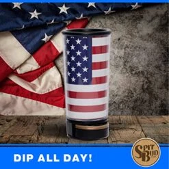 Pit Bud Spittoon With Can Opener, US Flag