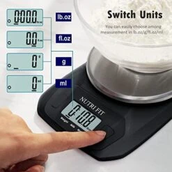 Digital Food Scale Small Kitchen Scales Weight In Grams And OZ For Cooking Baking Weight Loss, Stainless Steel Tare & Backlit LCD Display, Black 11 Digital Food Scale Small Kitchen Scales Weight In Grams And OZ For Cooking Baking Weight Loss, Stainless Steel Tare & Backlit LCD Display, Black -Peugeot Shop 51PO5KdAfjL