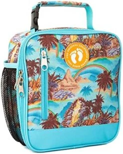 Basic Insulated Lunch Bag For School And Work, Thermal Reusable Office Lunch Box For Kids, Boys, Girls, Men, Women (Summer Sunset Stripes) -Peugeot Shop 51POcIQcaTL. AC