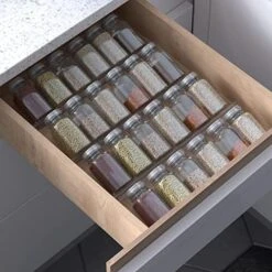 Jadehom Spice Drawer Organizer, 4Tier Clear Acrylic Expandable From 13" To 26" Seasoning Jars Drawer Insert, Kitchen Drawer Spice Rack Tray For Cabinet/Countertop 16 Jadehom Spice Drawer Organizer, 4Tier Clear Acrylic Expandable From 13" To 26" Seasoning Jars Drawer Insert, Kitchen Drawer Spice Rack Tray For Cabinet/Countertop -Peugeot Shop 51PQTMe2ZUL. AC
