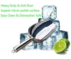 Stainless Steel Ice Scoop 8oz, 9.9 Inch Small Metal Food Scoops For Kitchen Bar Party Wedding, Superb Mirror Polish Surface, Heavy Duty & Anti Rust, Easy Clean & Dishwasher Safe 11 Stainless Steel Ice Scoop 8oz, 9.9 Inch Small Metal Food Scoops For Kitchen Bar Party Wedding, Superb Mirror Polish Surface, Heavy Duty & Anti Rust, Easy Clean & Dishwasher Safe -Peugeot Shop 51PUw5DkgHS