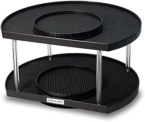 Spice Rack Organizer For Cabinet Lazy Susan Organizer Rotating Spice Holder Shelf With Double Spinners - Pantry Spice Racks For Cabinets So Spices Are Easy To Find Made In USA 8 Spice Rack Organizer For Cabinet Lazy Susan Organizer Rotating Spice Holder Shelf With Double Spinners - Pantry Spice Racks For Cabinets So Spices Are Easy To Find Made In USA - Image 8