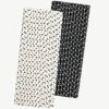 Lack And White Paper Straws - Polka Dot - 7.75 Inches - 50 Pack