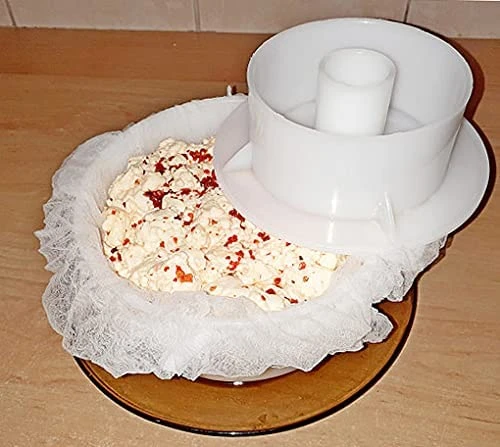 Dam Hard Cheese Mold With Follower Large For 2.2lbs / 1kg. | Cow Goat Rennet Milk | Cheesemaking From Cow And Goat Milk. Cheese Making Supplies By QG Group 4 Dam Hard Cheese Mold With Follower Large For 2.2lbs / 1kg. | Cow Goat Rennet Milk | Cheesemaking From Cow And Goat Milk. Cheese Making Supplies By QG Group - Image 4