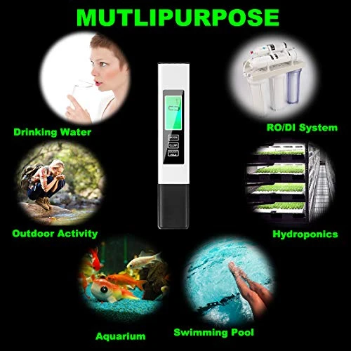 TDS Meter,Accurate And Reliable,Water Testing Kits For Drinking Water,Professional Water Meter,TDS, EC & Temp Meter 3 In 1(White) 2 TDS Meter,Accurate And Reliable,Water Testing Kits For Drinking Water,Professional Water Meter,TDS, EC & Temp Meter 3 In 1(White) - Image 2