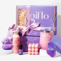 Happy Birthday Gifts For Women For 20th 30th 40th 50th 60th - Unique Idea Of Nice Gift Box For Her Mom Wife Sister Girl Friend Boss Female - Womens Cool Aroma Spa Basket - Cute Presents For Moms Woman