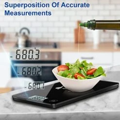 Food Scale, Smart Food Scale With Battery For Food Ounces And Grams With,Tare Function Easy Kitchen Scale Clean Waterproof Tempered Glass For Baking Digital Food Scale -Peugeot Shop 51Q23NoF7dL