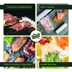 D Vacuum Sealer Rolls (11" X 50', 2 Rolls), 3.5mil Embossed Food Storage Bags, Vacuum Seal Bags For Meal Prep, Sous Vide Bags For Cooking (100 Feet) 7 D Vacuum Sealer Rolls (11" X 50', 2 Rolls), 3.5mil Embossed Food Storage Bags, Vacuum Seal Bags For Meal Prep, Sous Vide Bags For Cooking (100 Feet) -Peugeot Shop 51Q7N8XmBTL