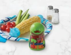 Talisman Designs Butter Bunyan Butter Keeper & Spreader With Set Of 2 Babe Corn Picks