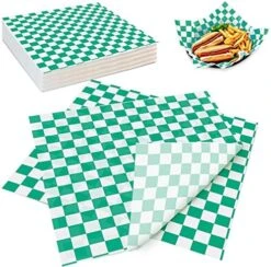 Deli Paper Sheets Sandwich Wrap Paper - 12x12" Food Wrapping Grease Resistant Checkered Liner Papers, Perfect For Restaurants, Barbecues, Picnics, Parties, Kids Meals, Outdoors - 250 Sheets -Peugeot Shop 51QHrCqE1LL. AC