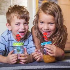 NITELUO 24Pcs Spiderman Birthday Party Supplies Reusable Drinking Straws,8 Designs Spider Party Favors With 2 Cleaning Brush -Peugeot Shop 51QHrgNlxXL