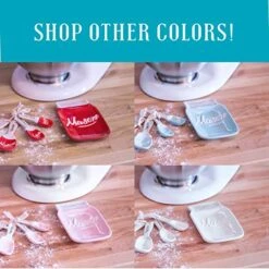 Red Ceramic Mason Jar Spoon Rest - Dining Table Serving Or Stove Top Cooking Utensil Holder - Retro, Rustic, Vintage Farmhouse Kitchen Decor - Dishwasher & Microwave Safe -Peugeot Shop 51QSDxS48fL