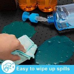 DIRZA Under Sink Mat For Kitchen Waterproof 34" X 22" Flexible Silicone Under Sink Tray For Drips, Leaks, Spills,1" Height Hold Up To 3.3 Gallons Of Water Black 13 DIRZA Under Sink Mat For Kitchen Waterproof 34" X 22" Flexible Silicone Under Sink Tray For Drips, Leaks, Spills,1" Height Hold Up To 3.3 Gallons Of Water Black -Peugeot Shop 51QSo1gcqRL