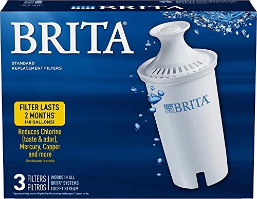 Brita Standard Pitcher Filters 3-Pack For Pitcher Replacement Filter 1 Brita Standard Pitcher Filters 3-Pack For Pitcher Replacement Filter