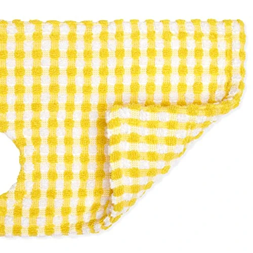 Cackleberry Home Gingham Check Terrycloth Kitchen Sink Faucet Drip Catcher Water Splash Guard Absorbent Countertop Mat, 24 X 6.5 Inches (Lemon Yellow) 3 Cackleberry Home Gingham Check Terrycloth Kitchen Sink Faucet Drip Catcher Water Splash Guard Absorbent Countertop Mat, 24 X 6.5 Inches (Lemon Yellow) - Image 3