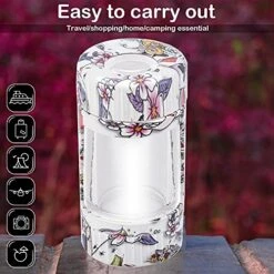 Light-Up Herb Grinder With Transparent Glass, LED Seal Storage Jars With 8x Magnifying Viewing , Herb Spice Storage Container Keep Herbs Dry And Fresh (pattern 5) -Peugeot Shop 51QdUH9e73S